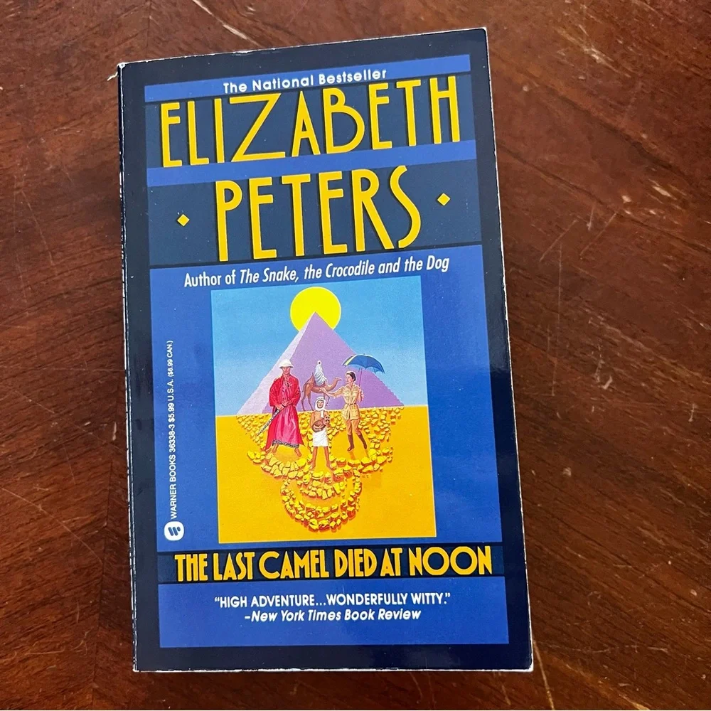 3 for $15: Set of four Elizabeth Peters paperback books with case - Picture 4 of 6